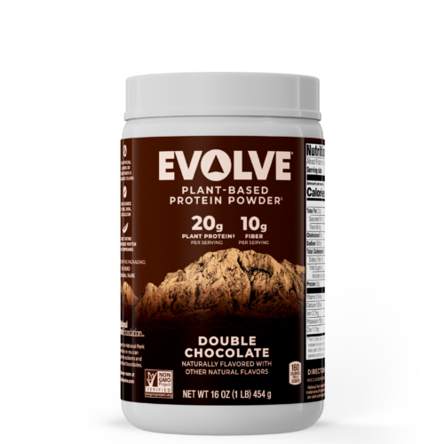 Evolve Protein Powder Contains pea protein