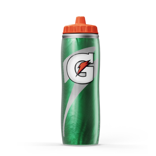 Insulated Squeeze Water Bottle 30 oz, keeps drinks colder