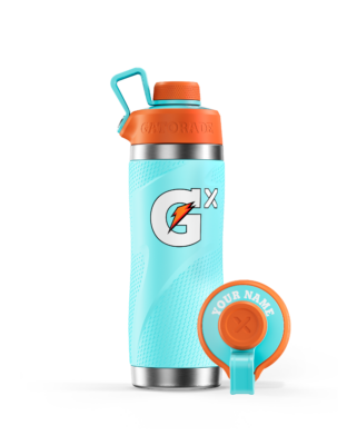 Neon Blue Gx Stainless Steel Bottle